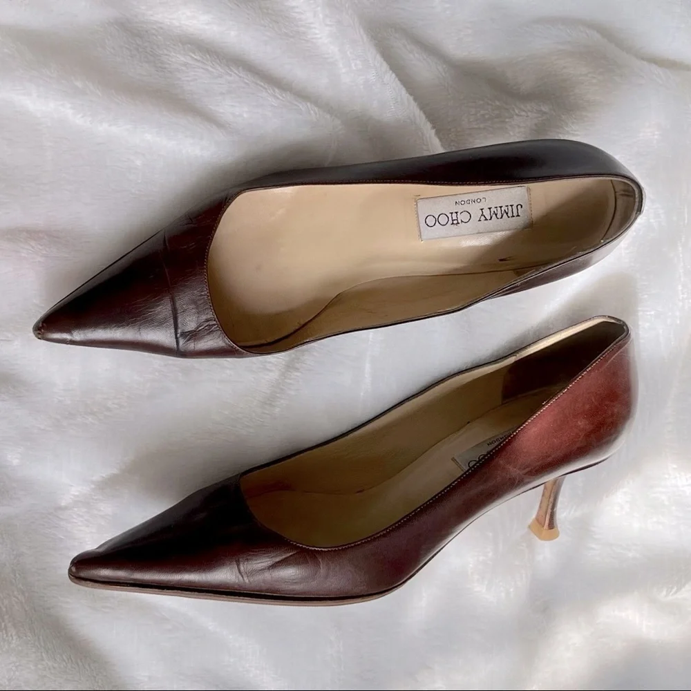 Vintage Jimmy Choo Brown Pumps Size 39